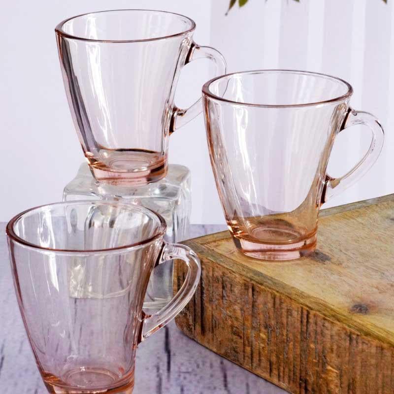 Mug & Tea Cup - Zeniyo Curved Tinted Mug (Pink) - Set Of Six