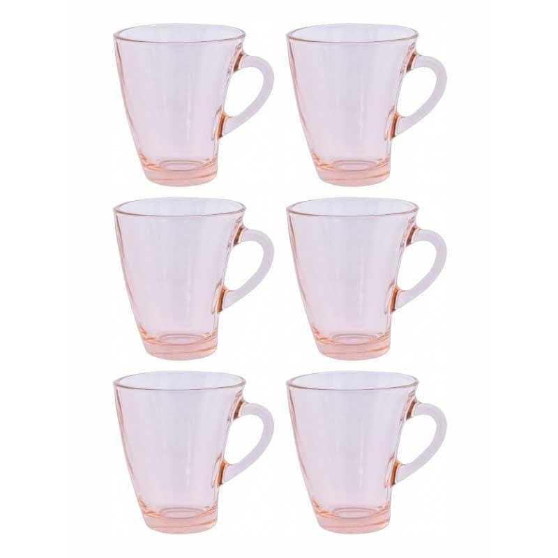 Mug & Tea Cup - Zeniyo Curved Tinted Mug (Pink) - Set Of Six