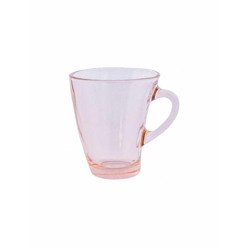 Mug & Tea Cup - Zeniyo Curved Tinted Mug (Pink) - Set Of Six