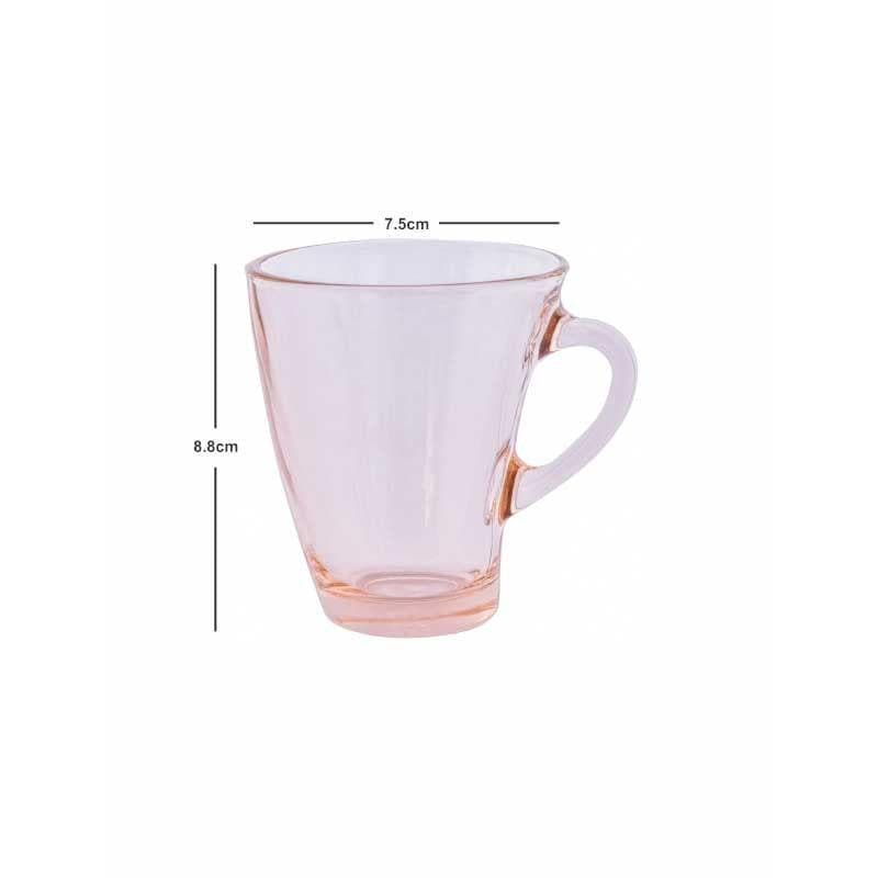 Mug & Tea Cup - Zeniyo Curved Tinted Mug (Pink) - Set Of Six