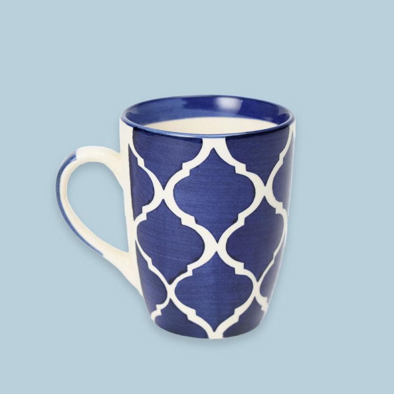 Mug - Blue Mughal Tiled Mug - Set Of Two