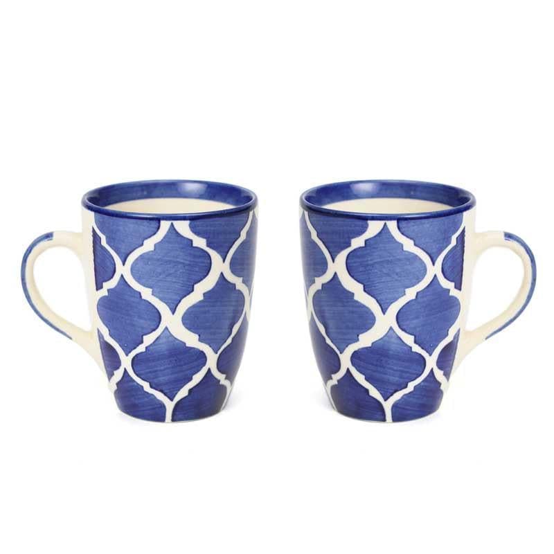 Buy Blue Mughal Tiled Mug - Set Of Two Mug from Vaaree