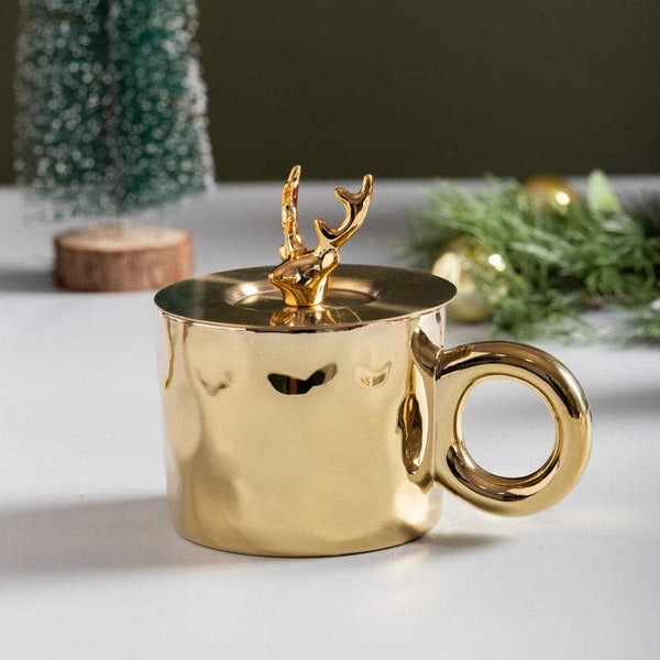 Mug - Deer Dawn Mug (Gold) - 400 ML