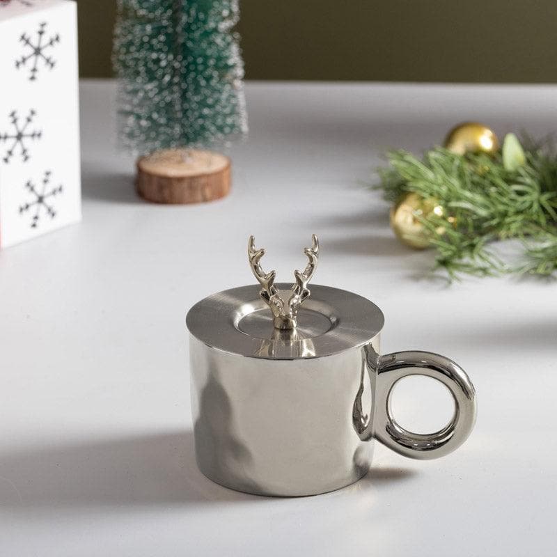 Buy Deer Dawn Mug (Silver) - 400 ML Mug from Vaaree