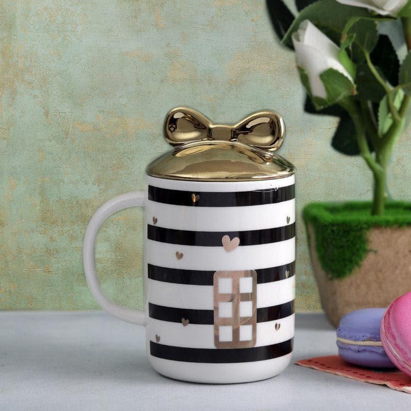 Buy Home Bow Mug (350 ML) - Black & White Mug from Vaaree