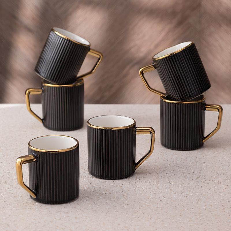 Buy Mug - Lingmell Mug (Black) - Set Of Six at Vaaree online