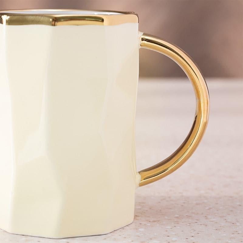 Buy Marlowe Porcelain Mug (Beige) - 360 ML Mug from Vaaree