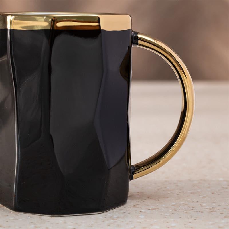 Buy Marlowe Porcelain Mug (Black) - 360 ML Mug from Vaaree