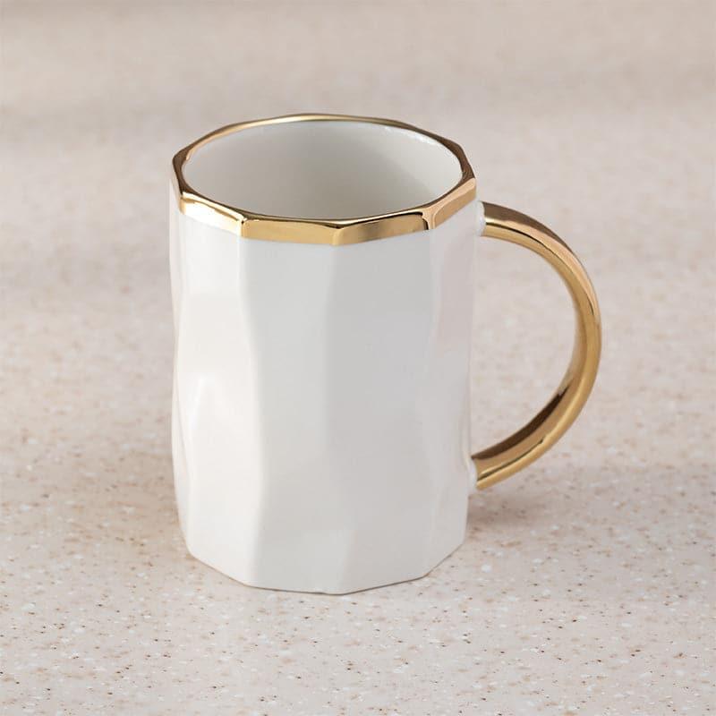 Buy Marlowe Porcelain Mug (White) - 360 ML Mug from Vaaree