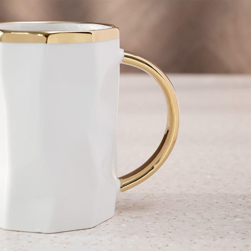 Buy Marlowe Porcelain Mug (White) - 360 ML Mug from Vaaree