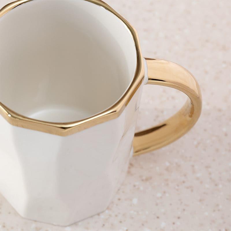 Buy Marlowe Porcelain Mug (White) - 360 ML Mug from Vaaree