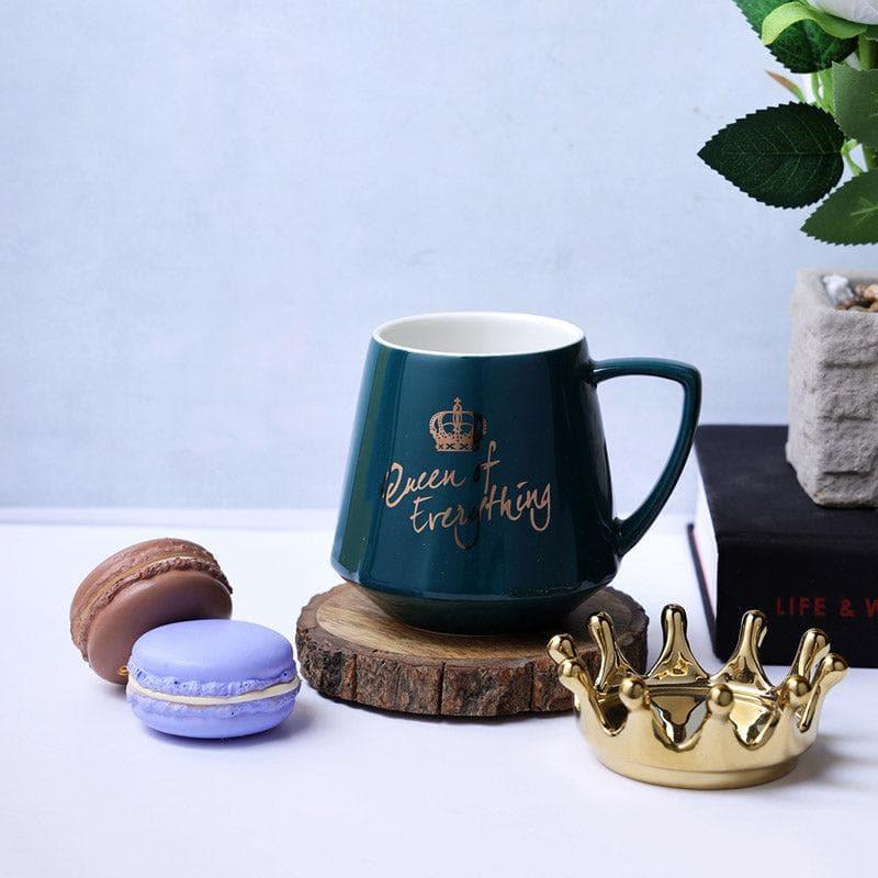 Buy Queen Of Everything Mug (400 ML) - Green Mug from Vaaree