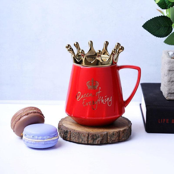 Buy Mug - Queen Of Everything Mug (400 ML) - Red at Vaaree online