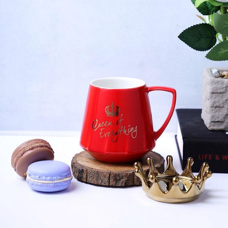 Buy Queen Of Everything Mug (400 ML) - Red Mug from Vaaree