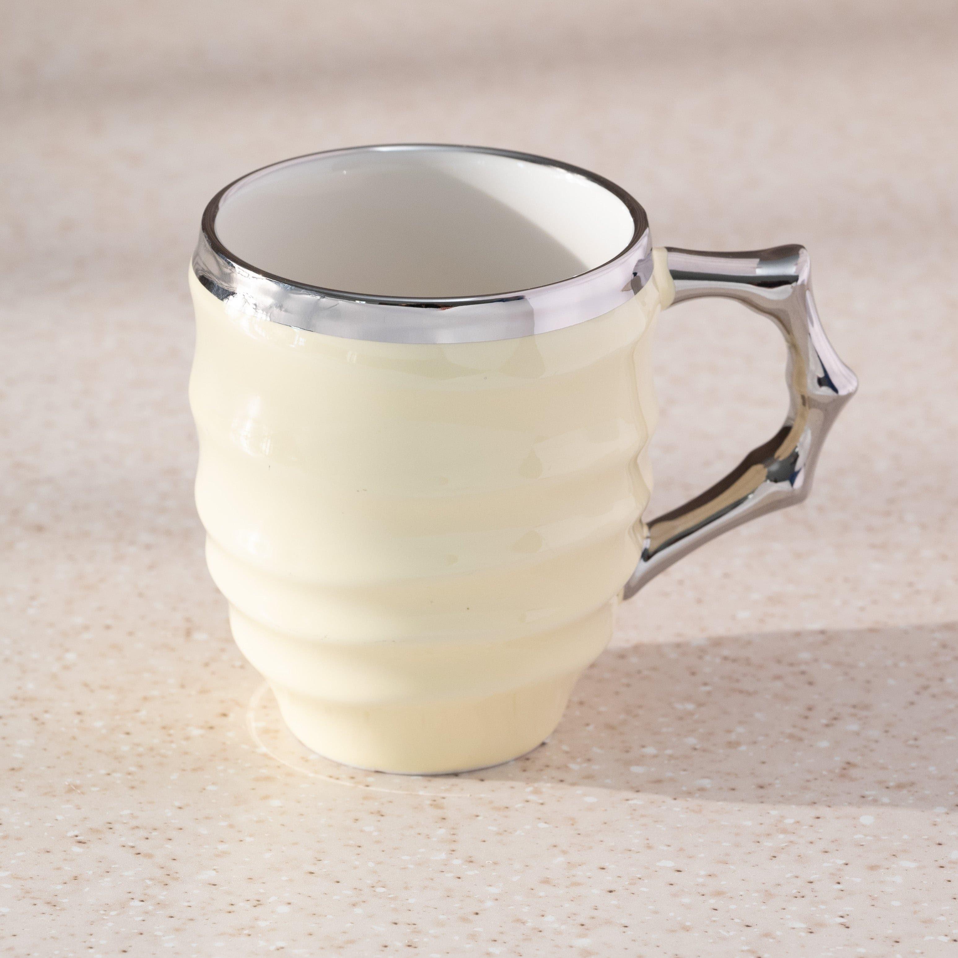 Buy Raleigh Porcelain Mug (Beige) - 350 ML Mug from Vaaree