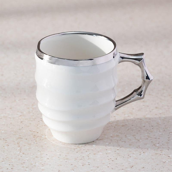 Buy Mug - Raleigh Porcelain Mug (White) - 350 ML at Vaaree online