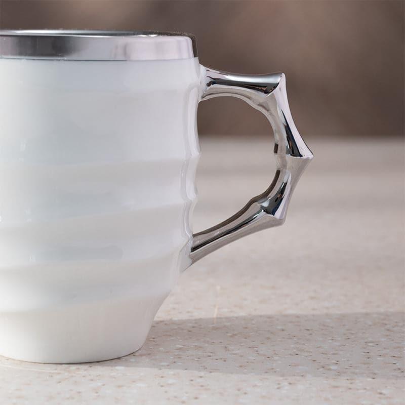 Buy Raleigh Porcelain Mug (White) - 350 ML Mug from Vaaree