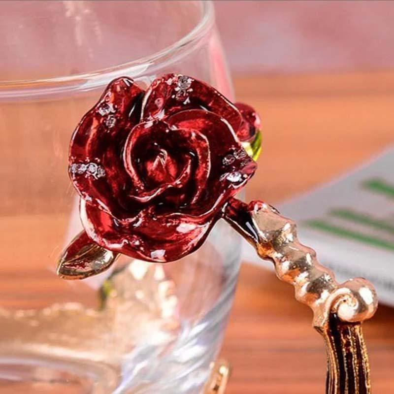 Buy Rose Fantasy Mug With Spoon - Red Mug from Vaaree