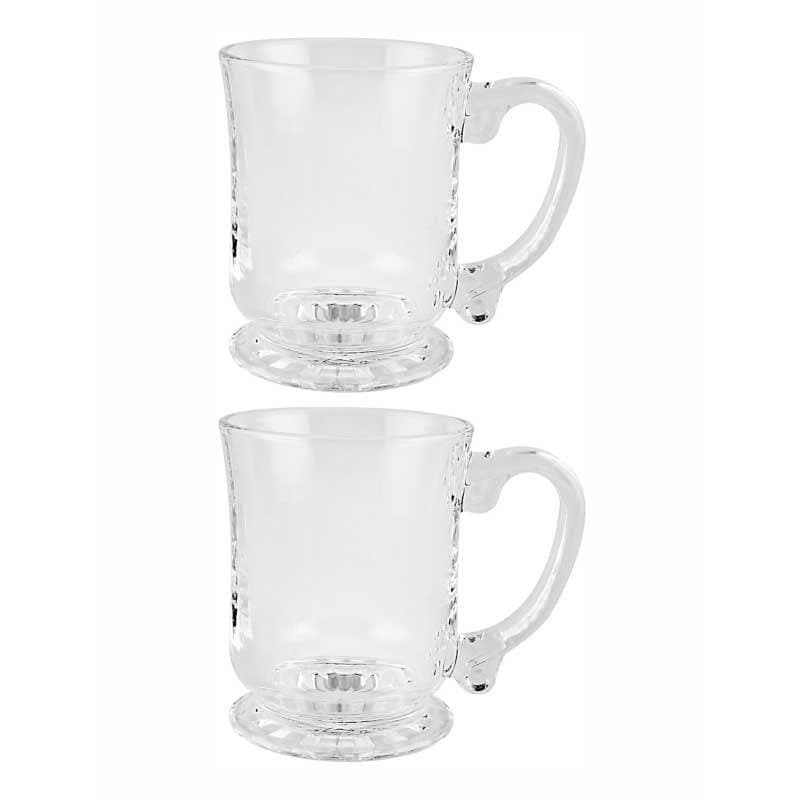 Buy Timothy Glass Mug - Set Of Two Mug from Vaaree