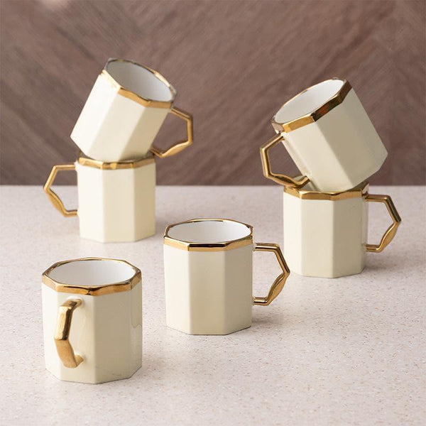 Mug - Venzor Mug (Beige) - Set Of Six