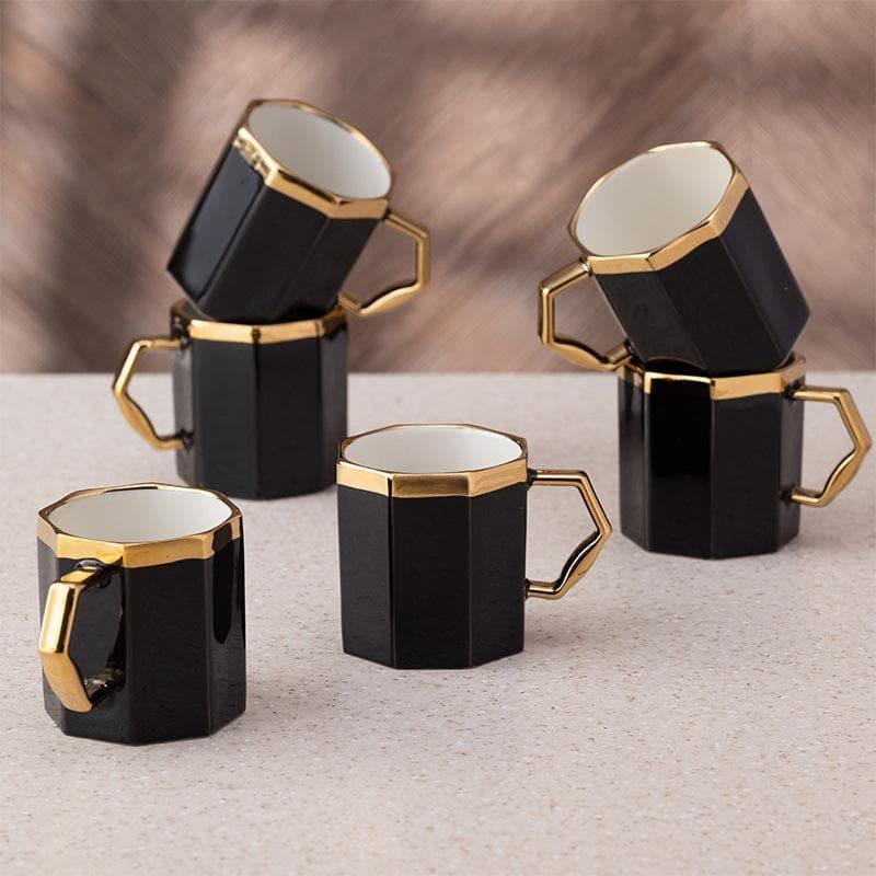 Buy Venzor Mug (Black) - Set Of Six Mug from Vaaree