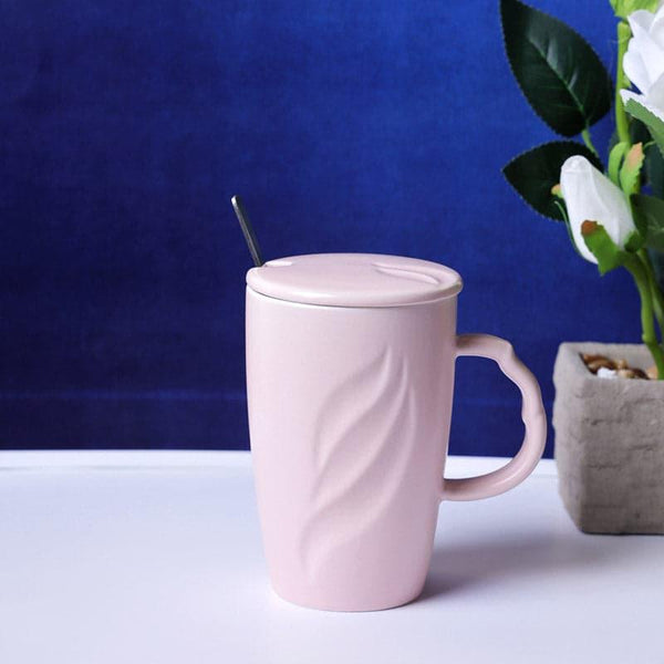 Mug - Wavy Flair Mug (400 ML) - Pink
