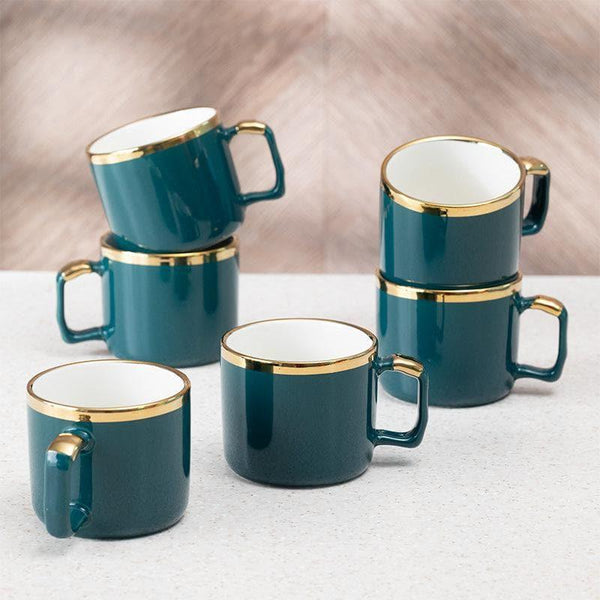 Buy Yuna Mug (Dark Green) - Set Of Six Mug from Vaaree