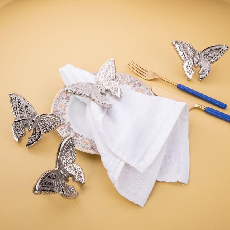 Napkin Ring - Butterfly Clutch Napkin Ring - Set Of Four