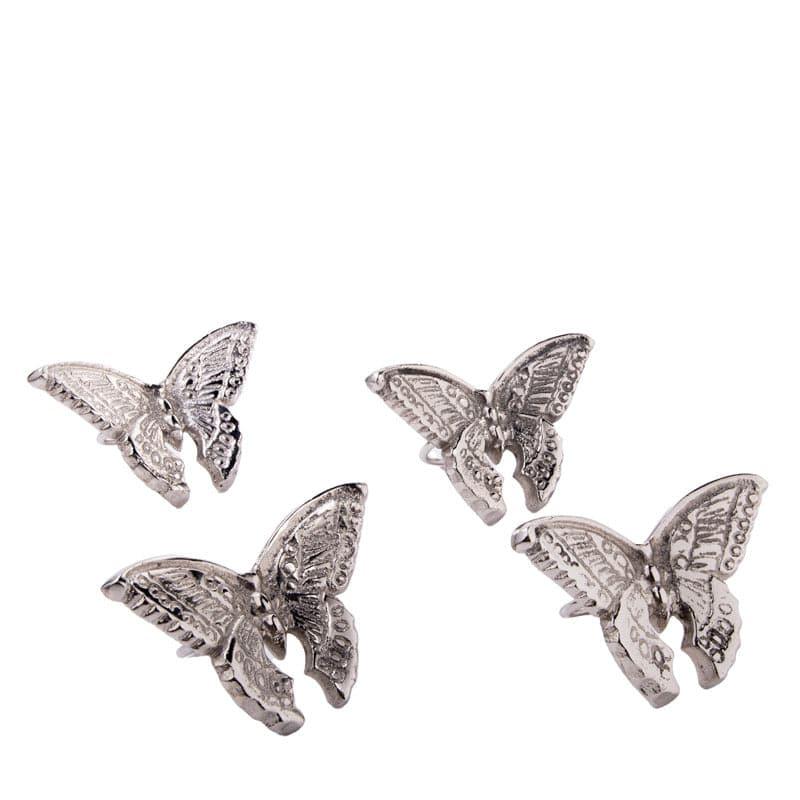 Napkin Ring - Butterfly Clutch Napkin Ring - Set Of Four