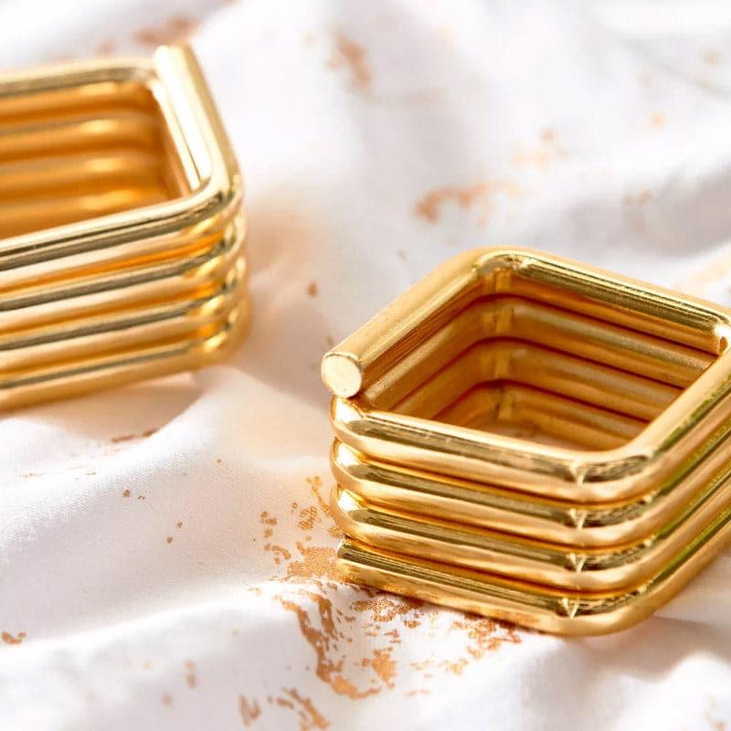 Buy Square Hold Napkin Ring - Set Of Four Napkin Rings from Vaaree