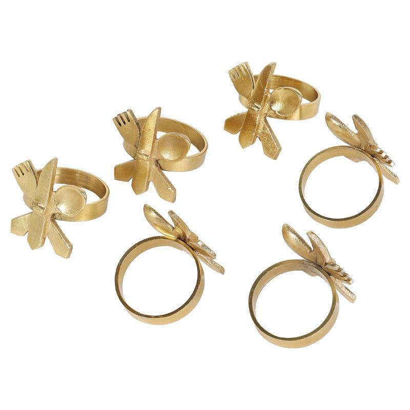 Buy Taste Toss Napkin Ring - Set Of Six Napkin Rings from Vaaree