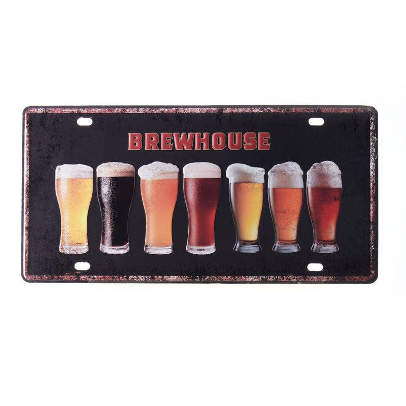 Buy Brewhouse Beer Sign Plate Wall Accent Wall Accents from Vaaree