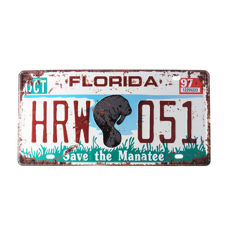 Buy Florida Hrw 051 Number Plate Wall Accent Wall Accents from Vaaree