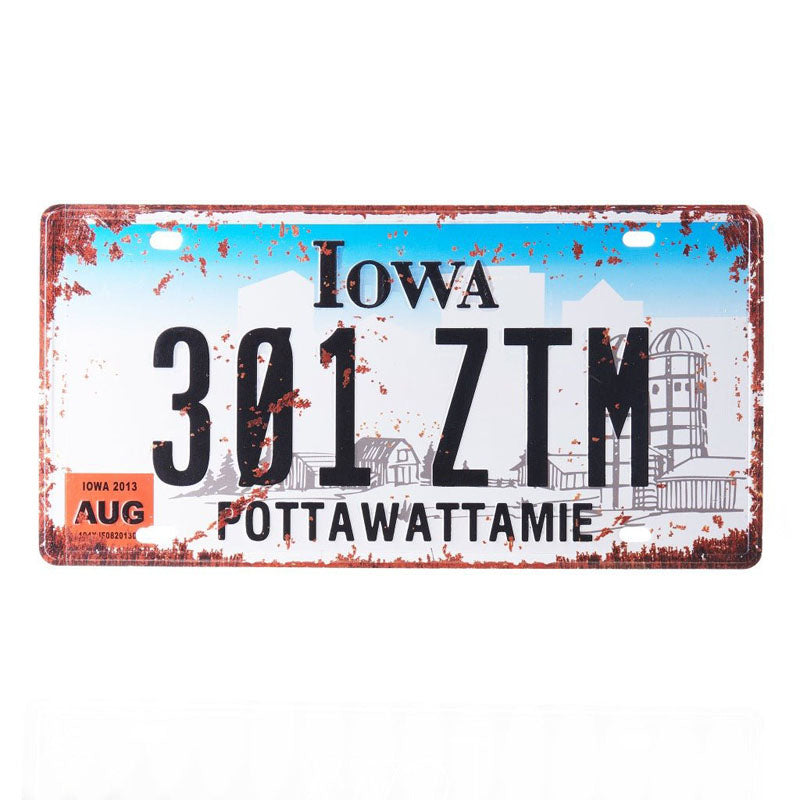 Buy Iowa 301 Ztm Number Plate Wall Accent Wall Accents from Vaaree