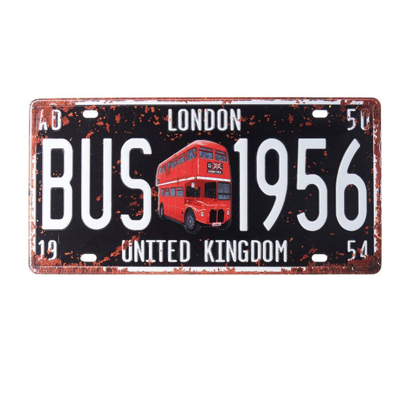 Buy London Bus 1956 Number Plate Wall Accent Wall Accents from Vaaree