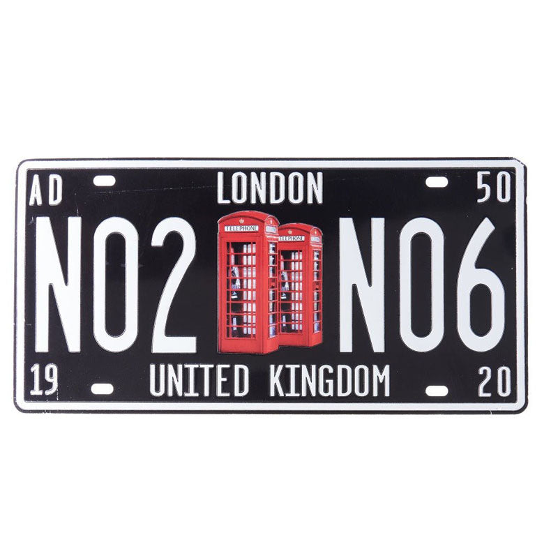 Buy London Telephone Booth Number Plate Wall Accent Wall Accents from Vaaree