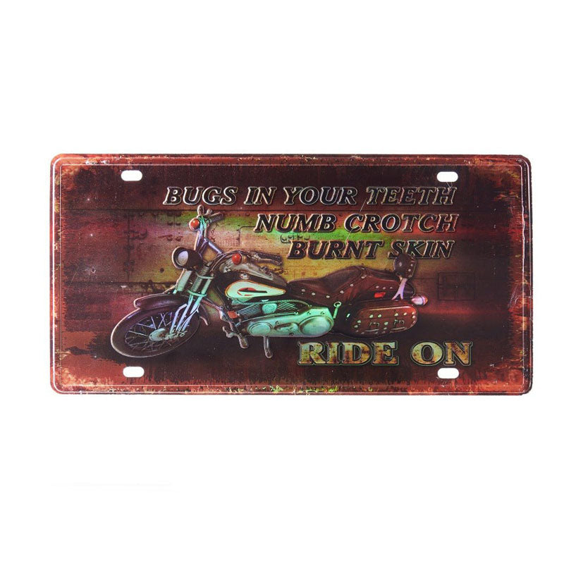 Buy Motor Ride On Sign Plate Wall Accent Wall Accents from Vaaree