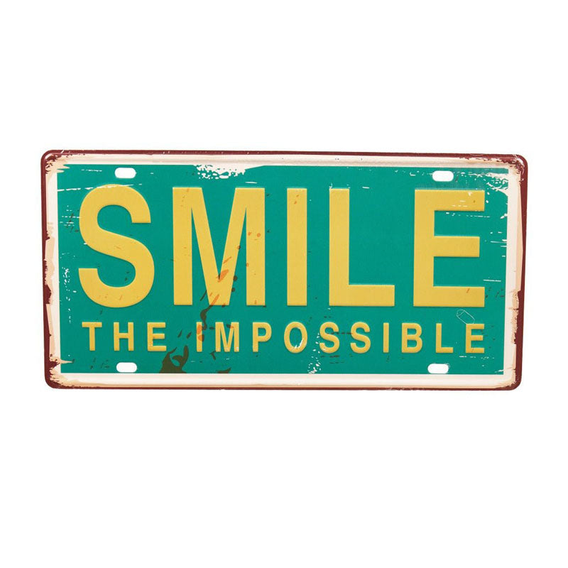 Buy Smile The Impossible Sign Plate Wall Accent Wall Accents from Vaaree