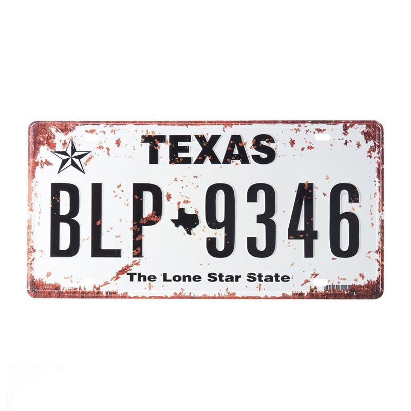 Buy Texas Blp 9346 Number Plate Wall Accent Wall Accents from Vaaree