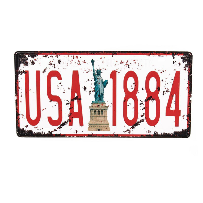 Buy Usa 1884 Number Plate Wall Accent Wall Accents from Vaaree