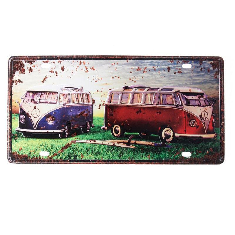 Buy Volkswagen Van Sign Plate Wall Accent Wall Accents from Vaaree