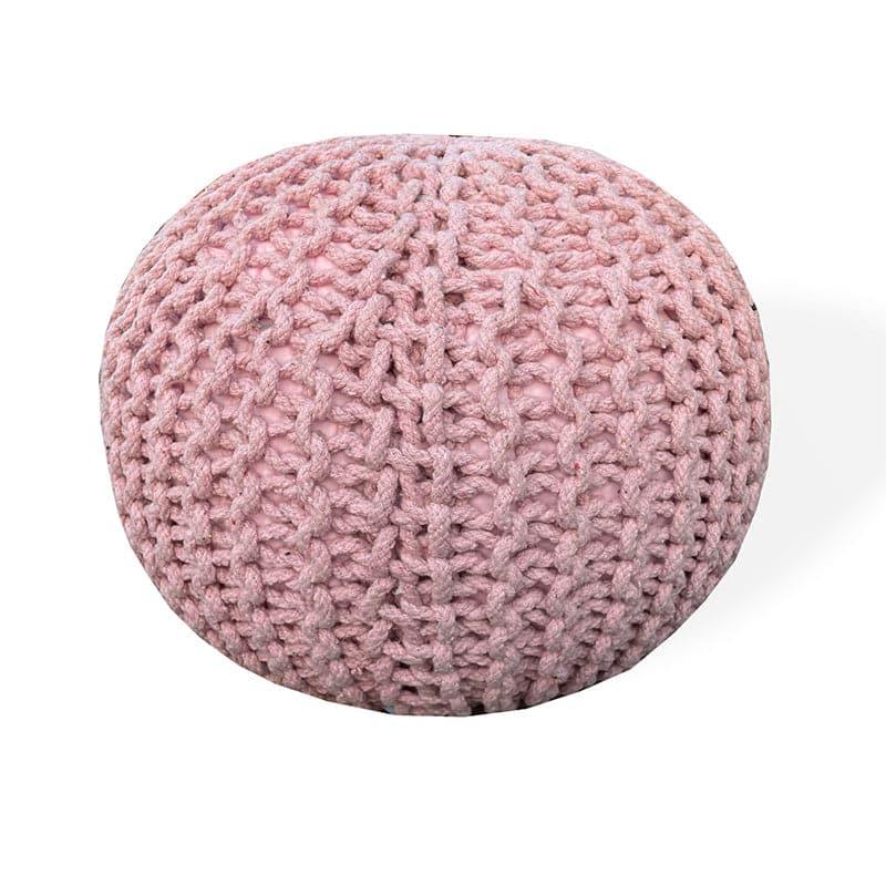 Buy Cuna Cotton Pouffe - Pink Ottomans & Pouffe from Vaaree