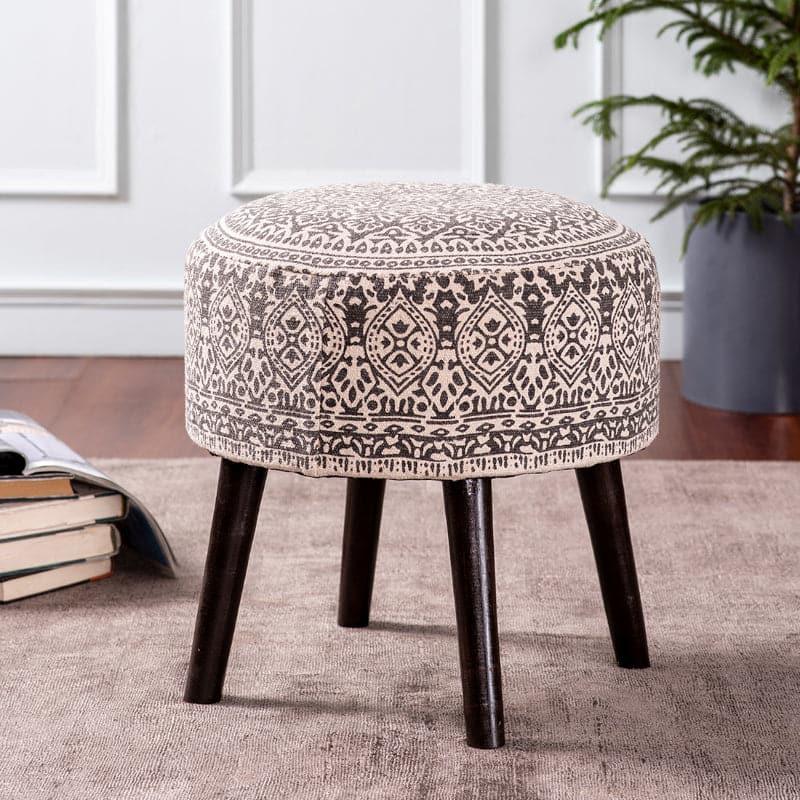 Buy Dona Cotton Ottoman - Brown Ottomans & Pouffe from Vaaree