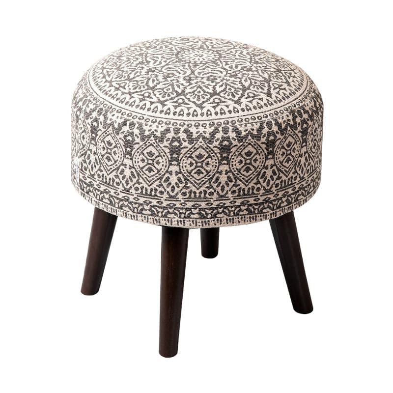 Buy Dona Cotton Ottoman - Brown Ottomans & Pouffe from Vaaree