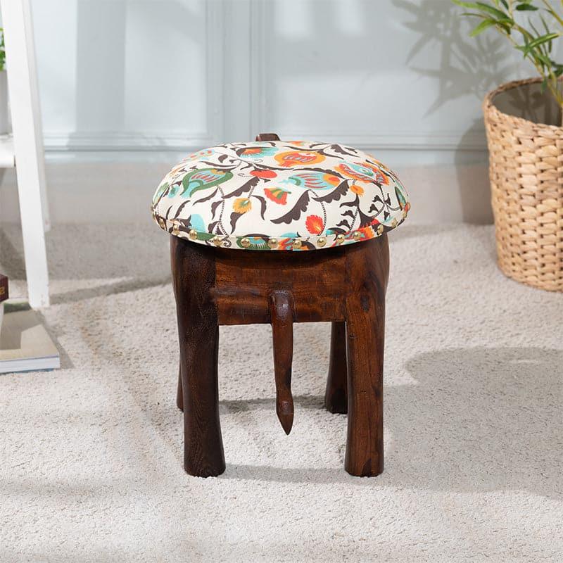 Buy Gajendra Acacia Wood Ottoman Ottomans & Pouffe from Vaaree