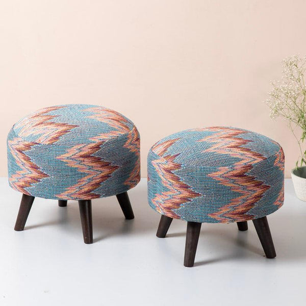 Buy Ottomans & Pouffe - Lassen Cotton Ottoman - Set Of Two at Vaaree online