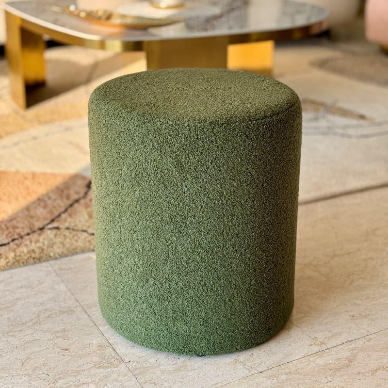 Buy Minerva Boucle Pouffe - Dark Green Ottomans & Pouffe from Vaaree