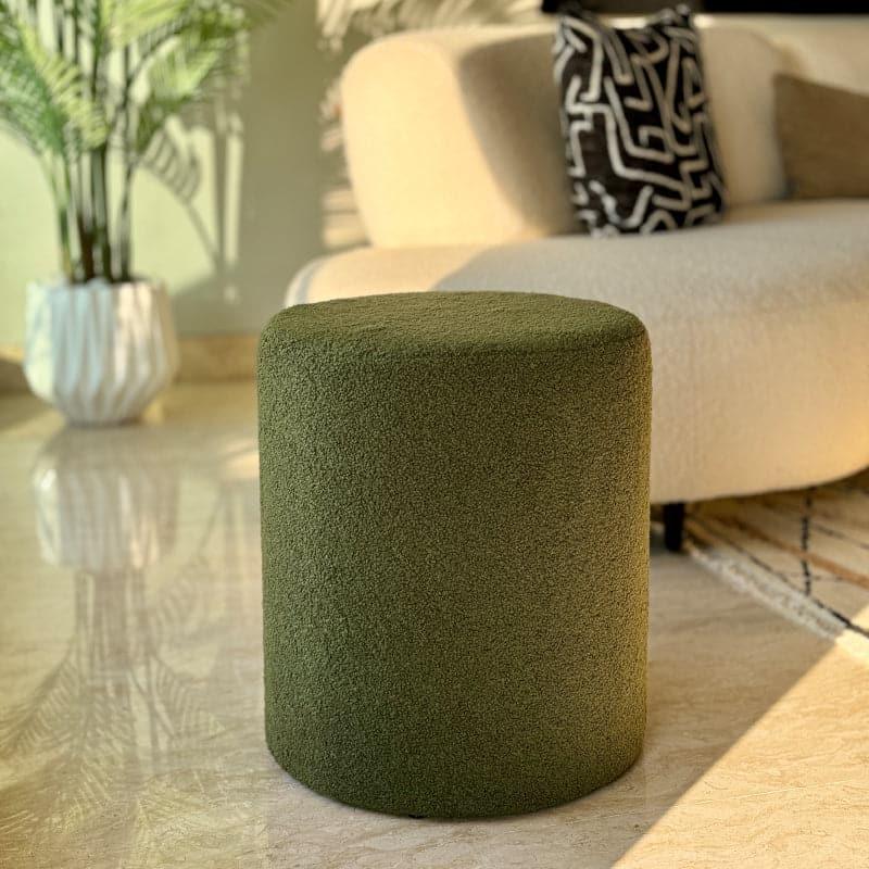 Buy Minerva Boucle Pouffe - Dark Green Ottomans & Pouffe from Vaaree