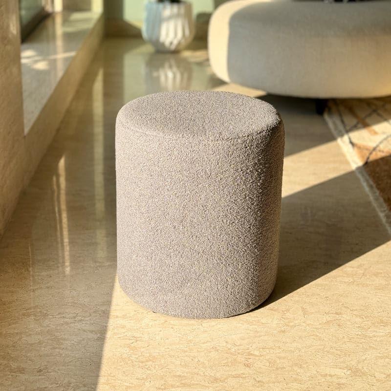 Buy Minerva Boucle Pouffe - Dark Grey Ottomans & Pouffe from Vaaree