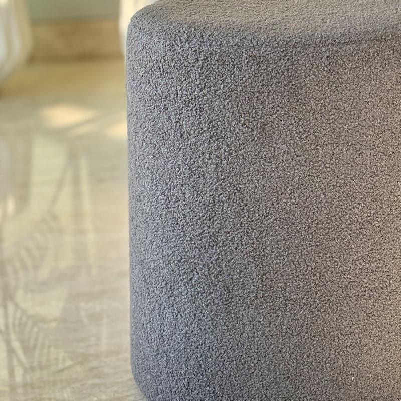 Buy Minerva Boucle Pouffe - Dark Grey Ottomans & Pouffe from Vaaree